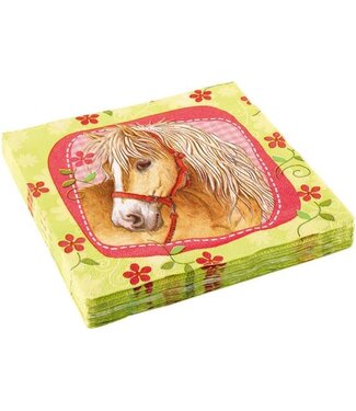Amscan Servetten paarden | 20 stuks