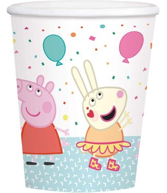Amscan Peppa Pig bekers | 8 stuks