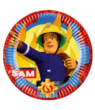 Amscan Bordjes Brandweerman Sam | 8 stuks