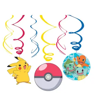 Pokemon Pokemon hangdecoratie swirls | 3 stuks | 60 cm