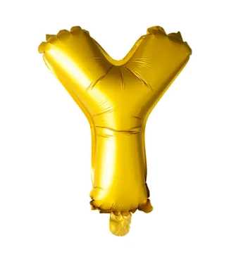 Fiesta Letterballon Y Goud | 102 cm