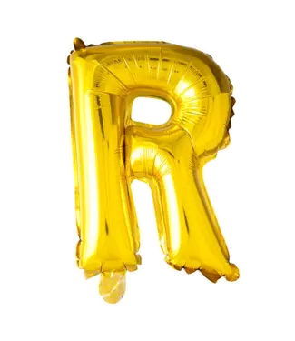 Fiesta Letterballon R Goud | 102 cm