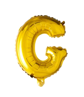 Fiesta Letterballon G Goud | 86 cm