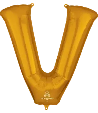 Anagram OUTLET Letterballon V Goud | 86 cm