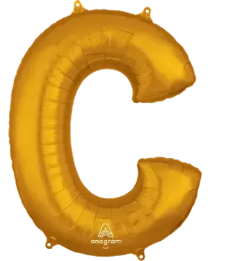 Anagram Letterballon C Goud | 86 cm
