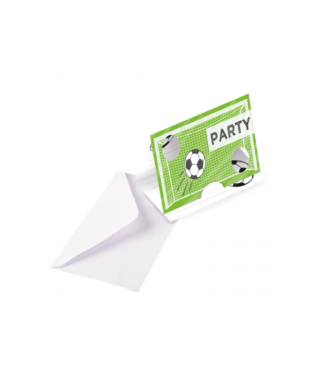 Amscan Uitnodigingen voetbal | 8 stuks | Amscan