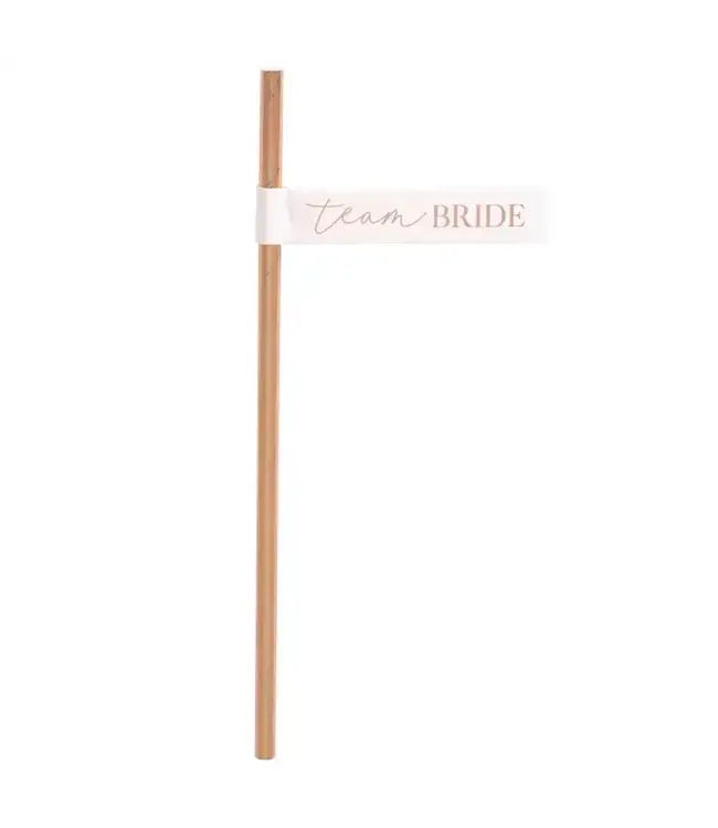 Rietjes Team Bride rosegoud | 16 stuks