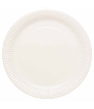 Amscan Bordjes wit | 8 stuks | 23 cm