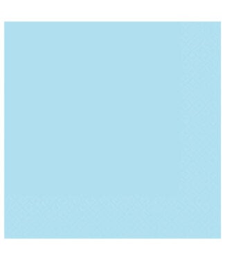 Amscan Servetten lichtblauw | 20 stuks | 3-laags