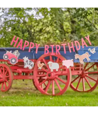 Ginger Ray Slinger Boerderij Happy Birthday | 4 meter