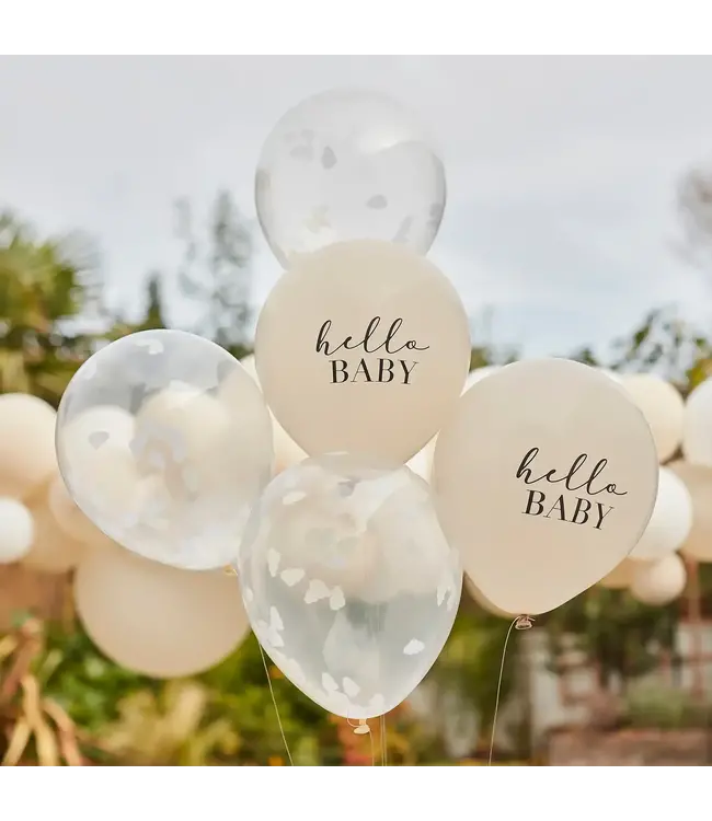 Ballonnen Hello Baby | 5 stuks