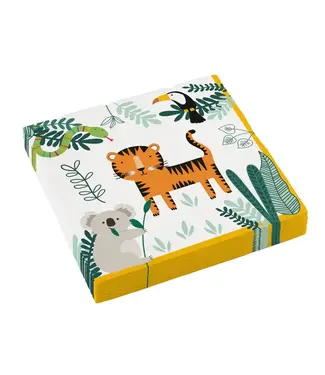 Amscan Servetten Tijger, Koala, Giraf | 16 stuks