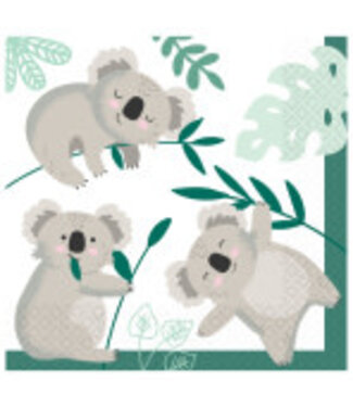 Amscan Servetten koala's | 16 stuks