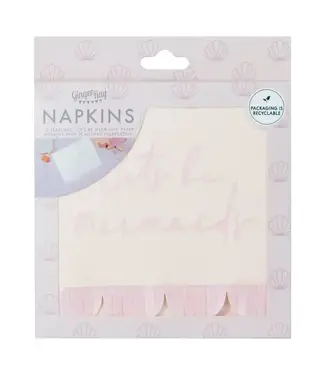 Ginger Ray Servetten Let's be mermaids | 16 stuks