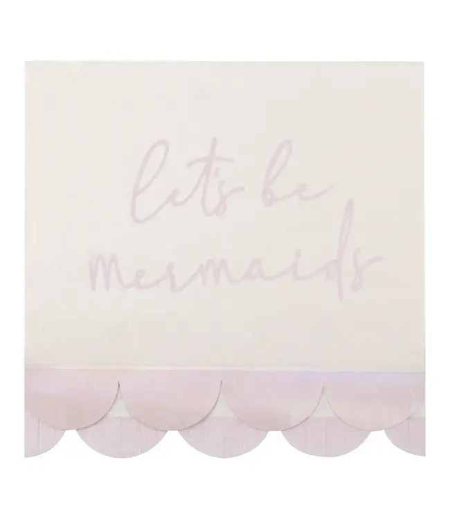 Servetten Let's be mermaids | 16 stuks