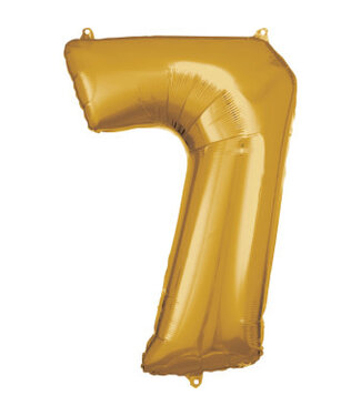 Riethmüller Cijferballon 7 Goud | 86 cm | Riethmuller