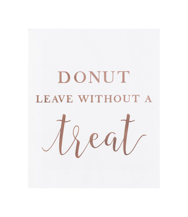 Uitdeelzakjes | Donut leave without a treat | 20 stuks