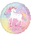 Folieballon Unicorn Birthday Wishes | 43 cm