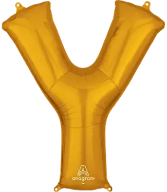 Anagram OUTLET Letterballon Y Goud | 86 cm