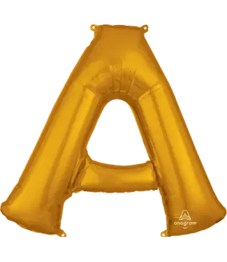 Anagram Letterballon A Goud | 86 cm