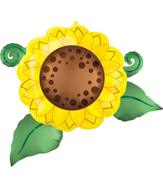 Anagram Folieballon zonnebloem | 76 cm