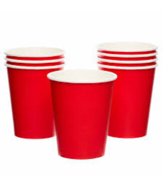 Amscan Bekers rood | 8 stuks | 227 ml