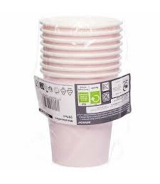 Amscan Bekers lichtroze | 8 stuks | 237 ml