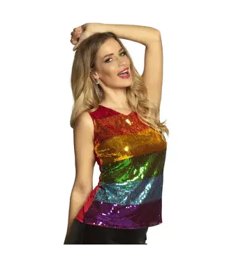 Top pailletten regenboog