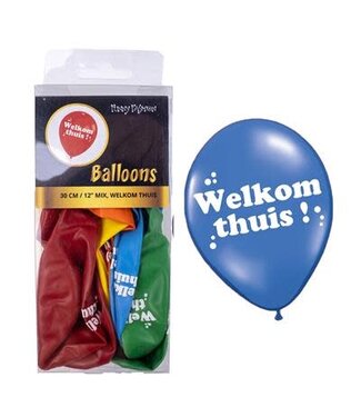 OUTLET Ballonnen welkom thuis | 12 stuks