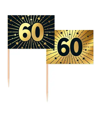 Globos Prikkers 60 | Goud en zwart | 50 stuks