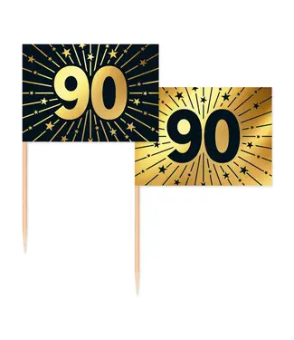 Globos Prikkers 90 | Goud en zwart | 50 stuks
