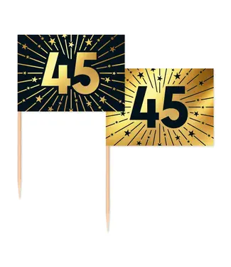 Globos Prikkers 45 | Goud en zwart | 50 stuks