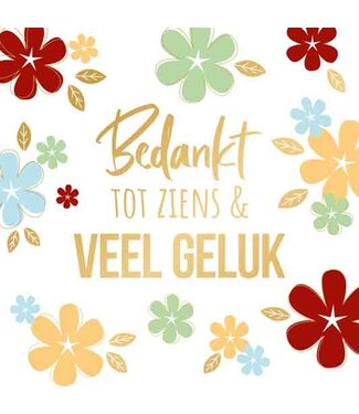 Artige Wenskaart XXL | Bedankt, tot ziens & veel geluk