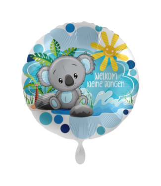 Everloon Folieballon welkom kleine jongen | 43 cm