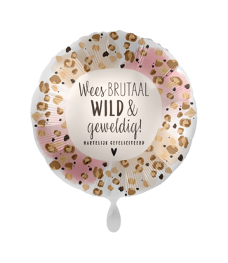 Everloon Folieballon wees brutaal gefeliciteerd | 43 cm