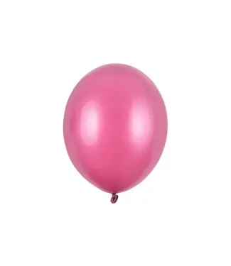 PartyDeco Ballonnen metallic hot pink | 30 cm = 12" | Zak 50 stuks