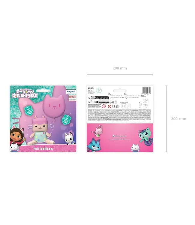 Folieballon Gabby's poppenhuis set
