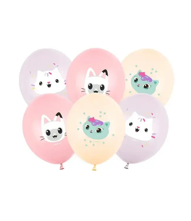 Ballonnen Gabby's poppenhuis | 30 cm | 6 stuks