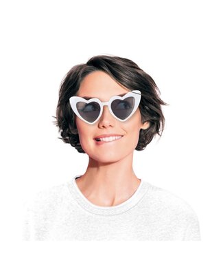 Tim&Puce Factory Hartjes bril wit