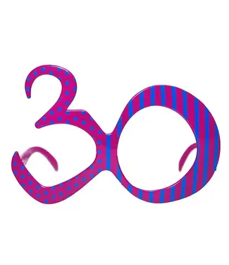 PartyDeco Bril 30 | Fuchsia