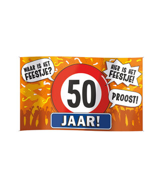 XXL vlag 50 jaar | 150 x 90 cm