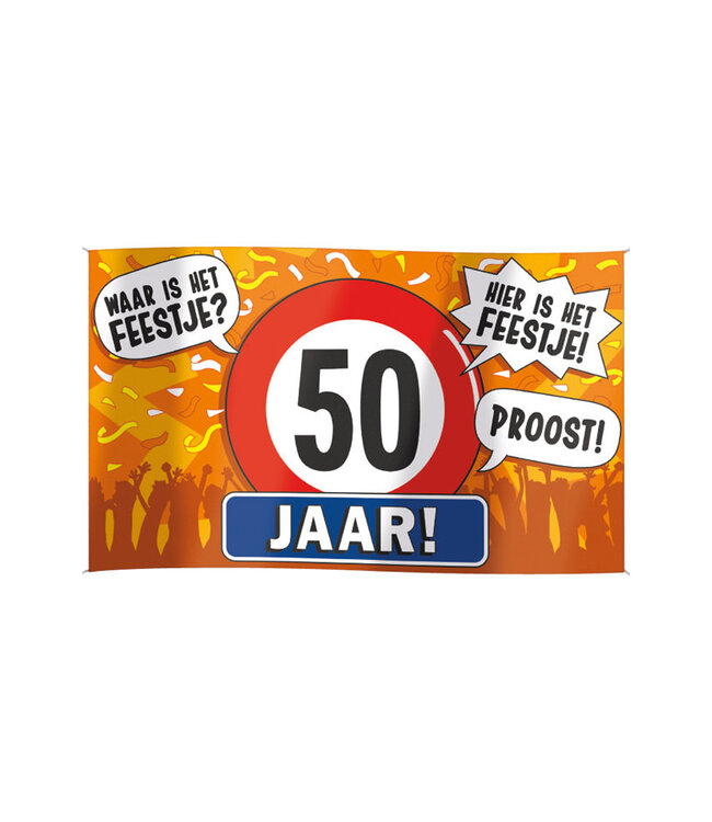 XXL Gevelvlag 50 jaar | 150 x 90 cm