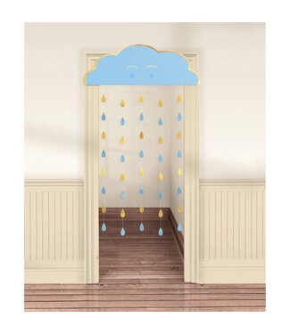 Amscan Eyecatcher XXL deco Wolk | Blauw | 98 x 192 cm