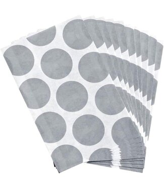 Amscan Uitdeelzakjes Polka dots zilver | 10 stuks | 18 x 10cm