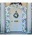Christmas door Balloon arch | Silver chrome