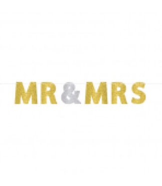 Amscan Mr & Mrs slinger glitter | 3,65 meter