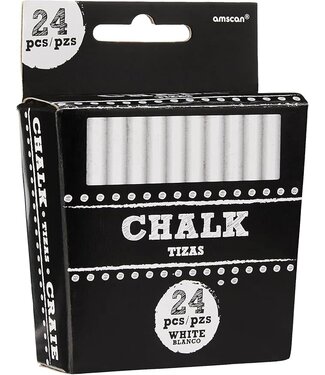 Amscan Krijtjes wit | 24 stuks