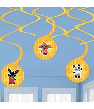 Amscan Bing Swirl decoratie | 6 stuks