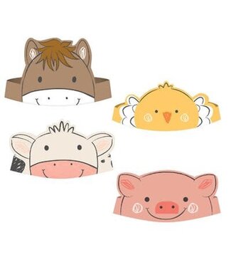 Amscan Boerderij kronen | 8 stuks