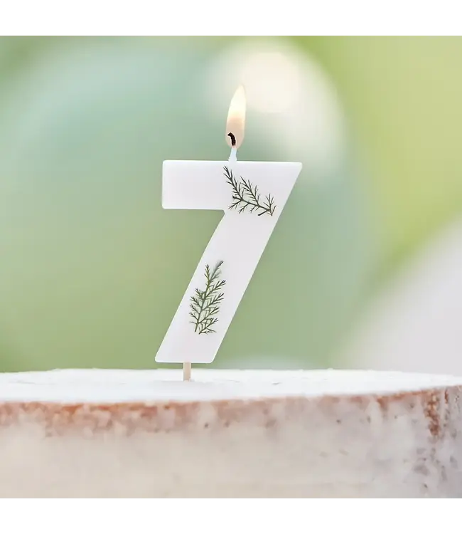 Kaarsje 7 Botanic | 5 cm
